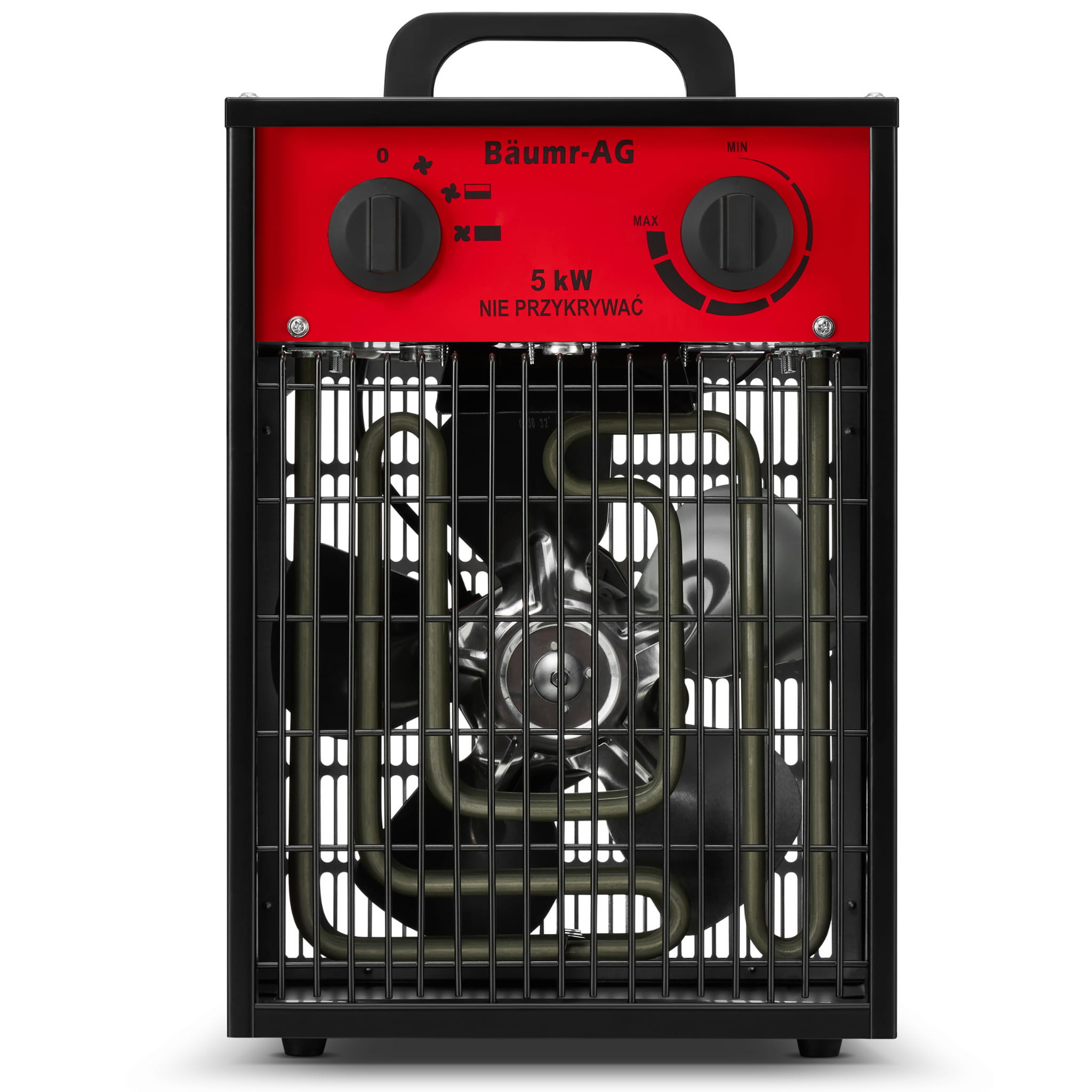 Werkplaatskachel 5 kW - ventilatorkachel met thermostaat