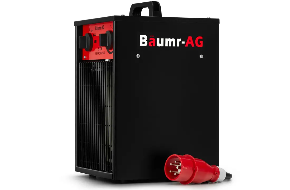 Werkplaatskachel 5 kW - ventilatorkachel met thermostaat