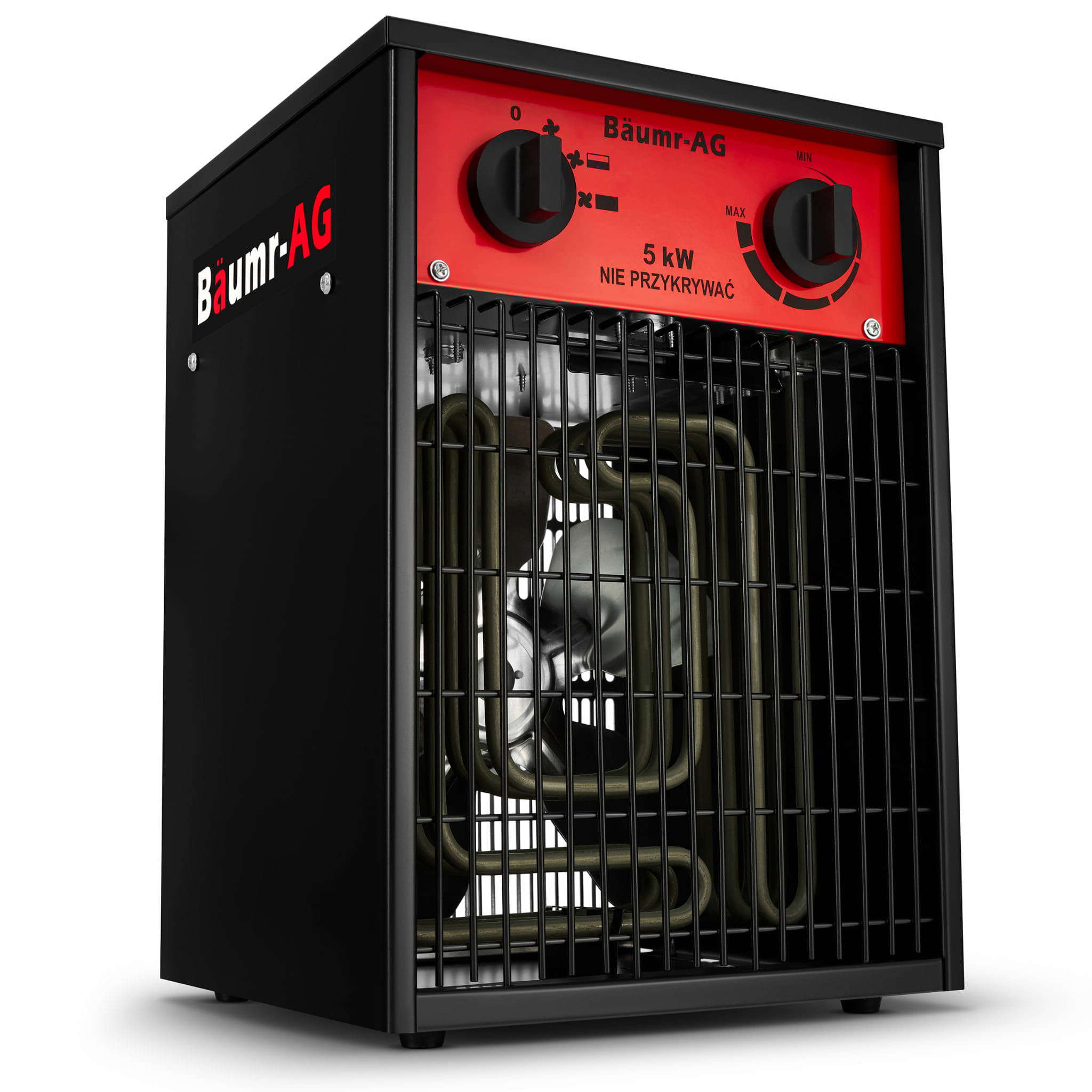 Werkplaatskachel 5 kW - ventilatorkachel met thermostaat