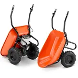 Elektrische kruiwagen - 3 in 1 - 120L - tot 260 kg - oranje