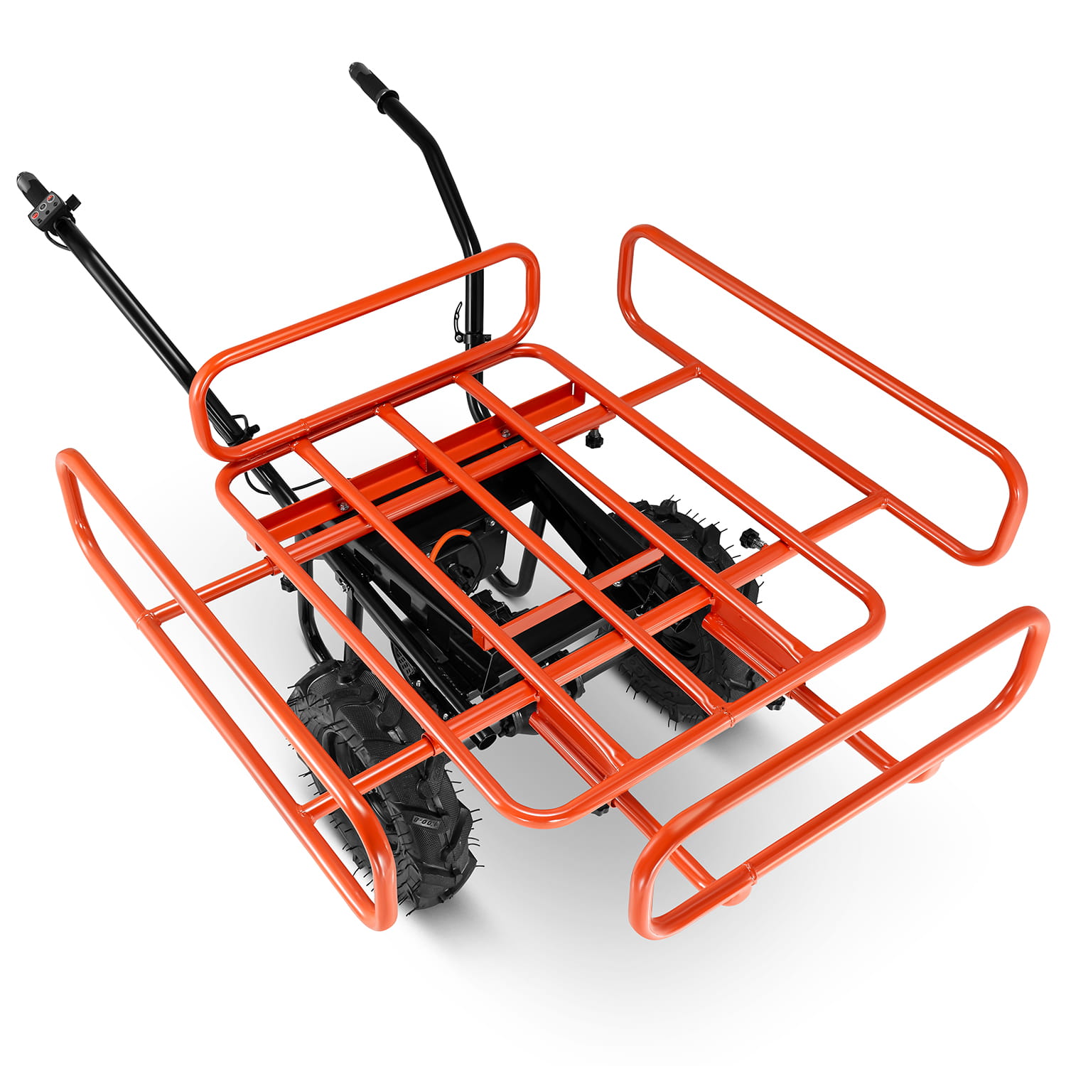 Elektrische kruiwagen - 3 in 1 - 120L - tot 260 kg - oranje