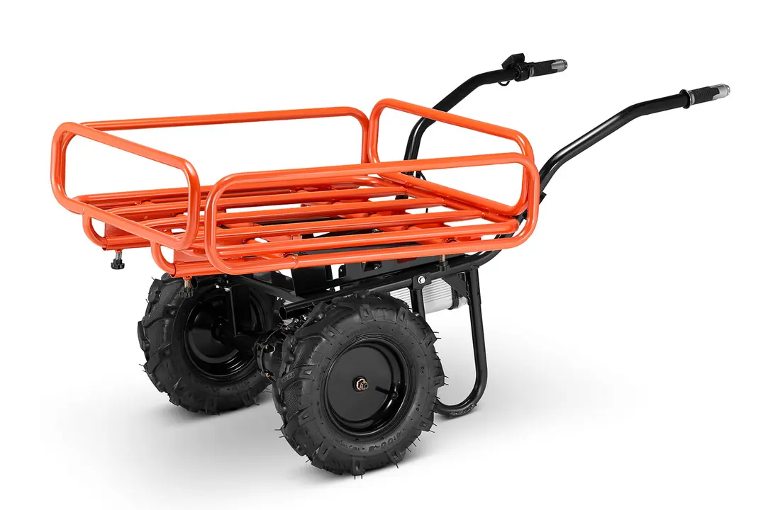 Elektrische kruiwagen - 3 in 1 - 120L - tot 260 kg - oranje