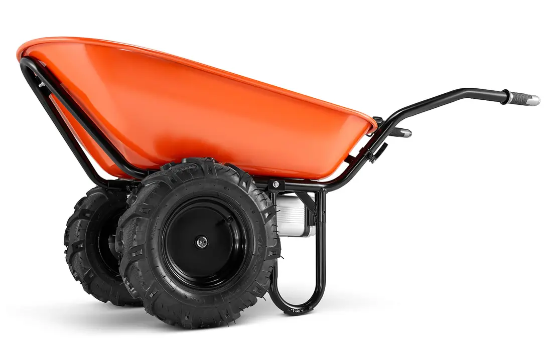 Elektrische kruiwagen - 3 in 1 - 120L - tot 260 kg - oranje