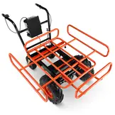 Elektrische kruiwagen - 2 in 1 - 120L - tot 300 kg - oranje