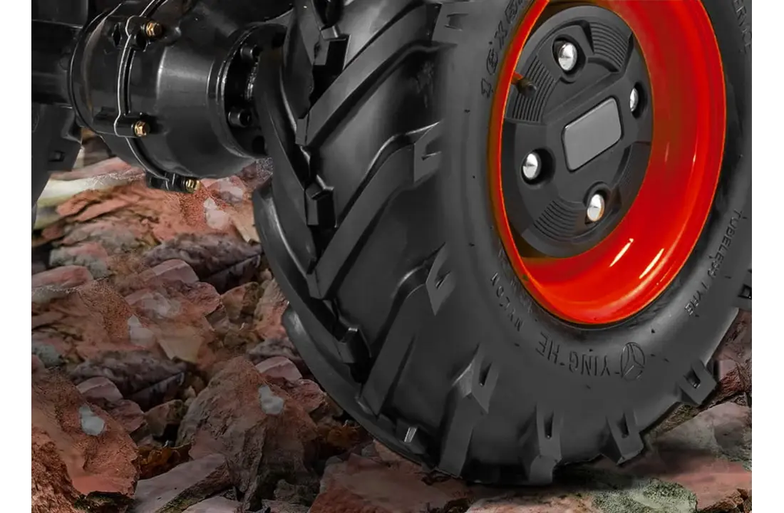 Elektrische kruiwagen - 2 in 1 - 120L - tot 300 kg - oranje