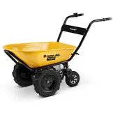 Elektrische kruiwagen - dumper - 100L - tot 260 kg - geel zwart