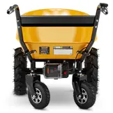 Elektrische kruiwagen - dumper - 100L - tot 260 kg - geel zwart