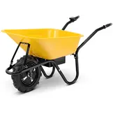 Elektrische kruiwagen - 100L - tot 180 kg - 500 W - geel zwart