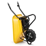 Elektrische kruiwagen - 100L - tot 180 kg - 500 W - geel zwart