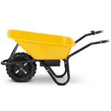 Elektrische kruiwagen - 100L - tot 180 kg - 500 W - geel zwart