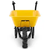 Elektrische kruiwagen - 100L - tot 180 kg - 500 W - geel zwart