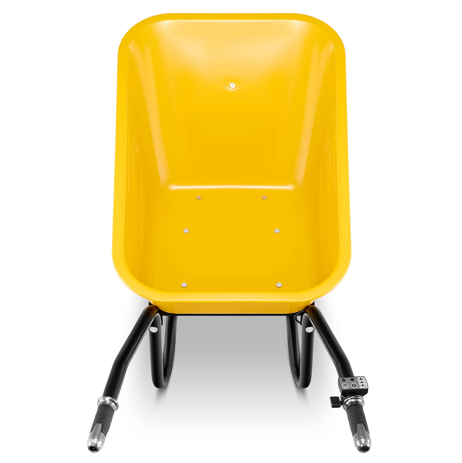 Elektrische kruiwagen - 100L - tot 180 kg - 500 W - geel zwart