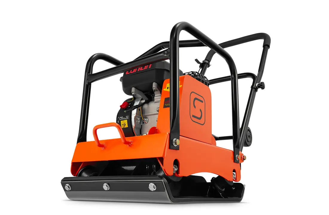 Trilplaat - viertakt benzinemotor - 20 kN, 6,5 PK - 55×42 cm