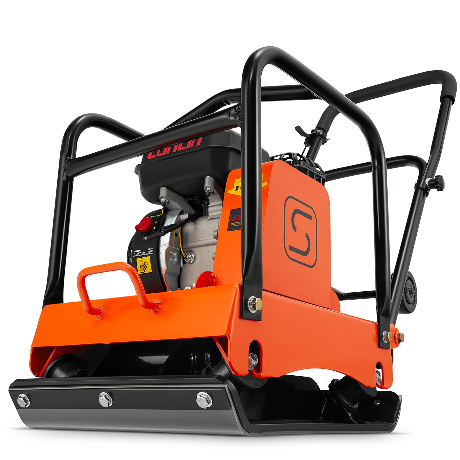 Trilplaat - viertakt benzinemotor - 20 kN, 6,5 PK - 55×42 cm