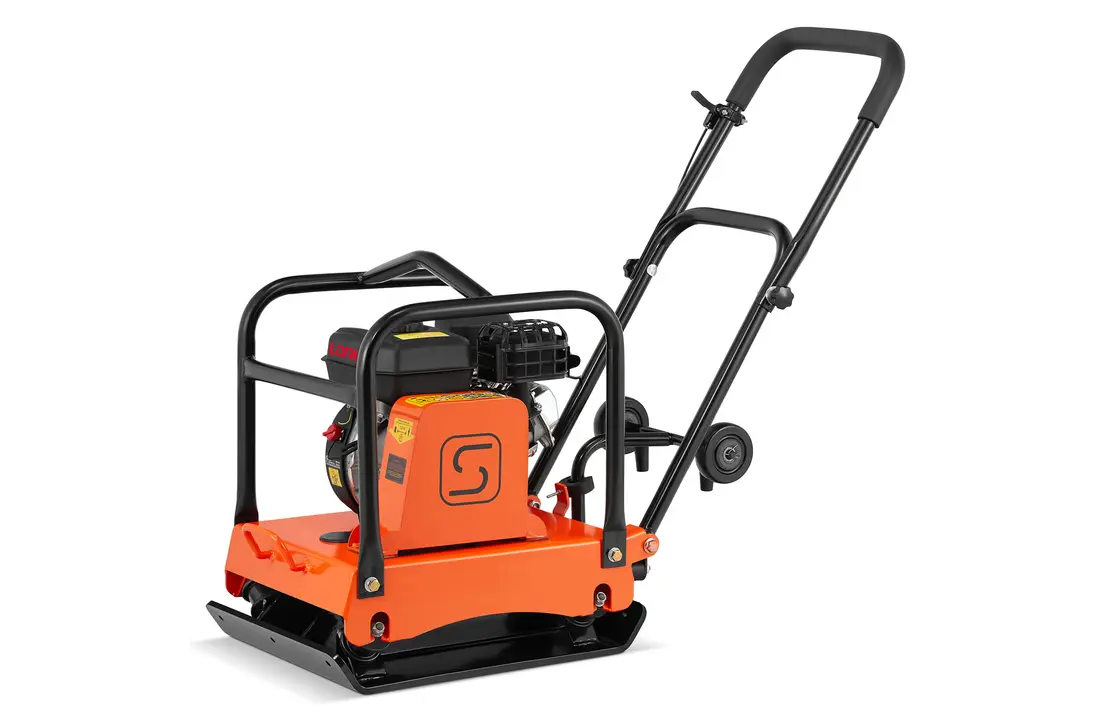 Trilplaat - viertakt benzinemotor - 20 kN, 6,5 PK - 55×42 cm