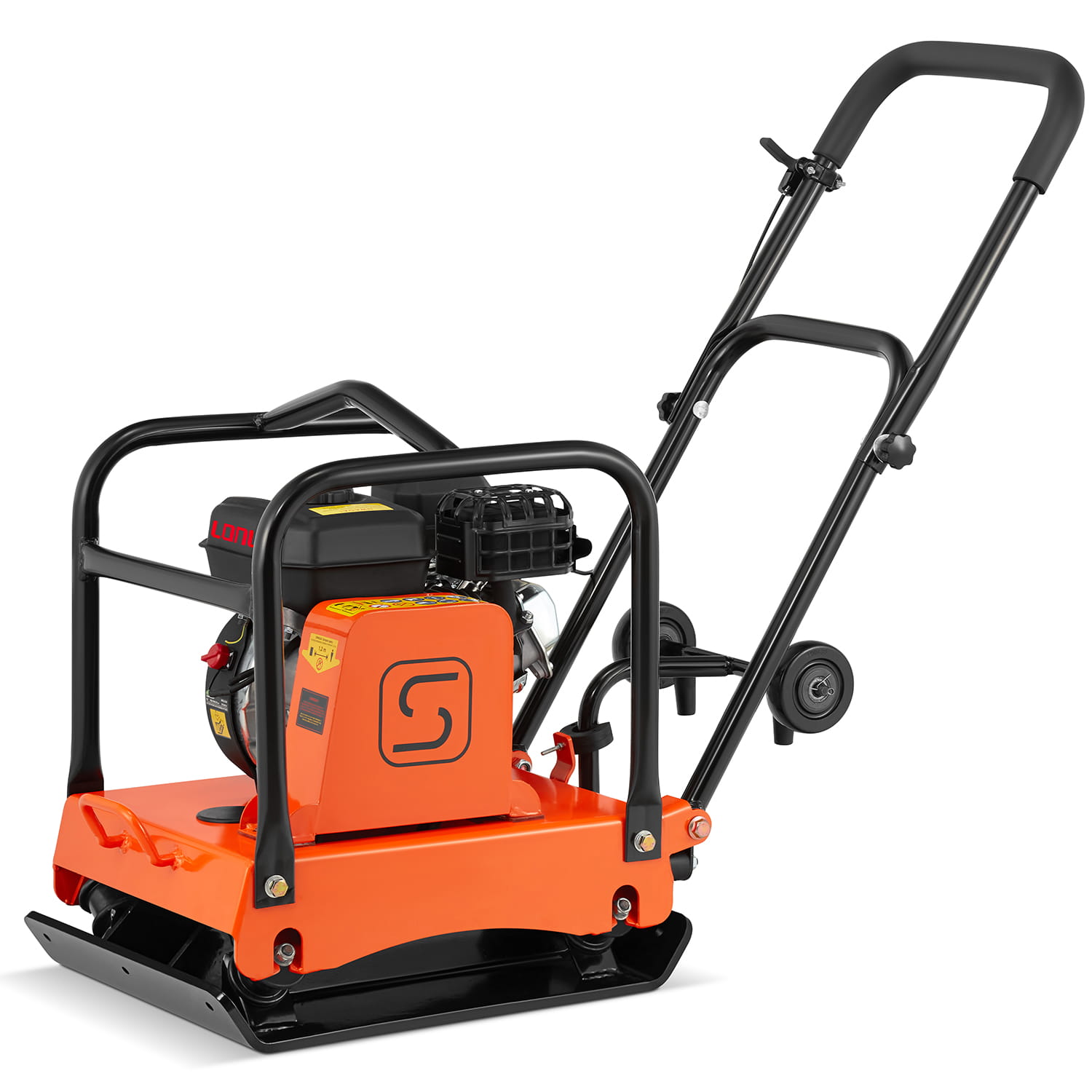 Trilplaat - viertakt benzinemotor - 20 kN, 6,5 PK - 55×42 cm