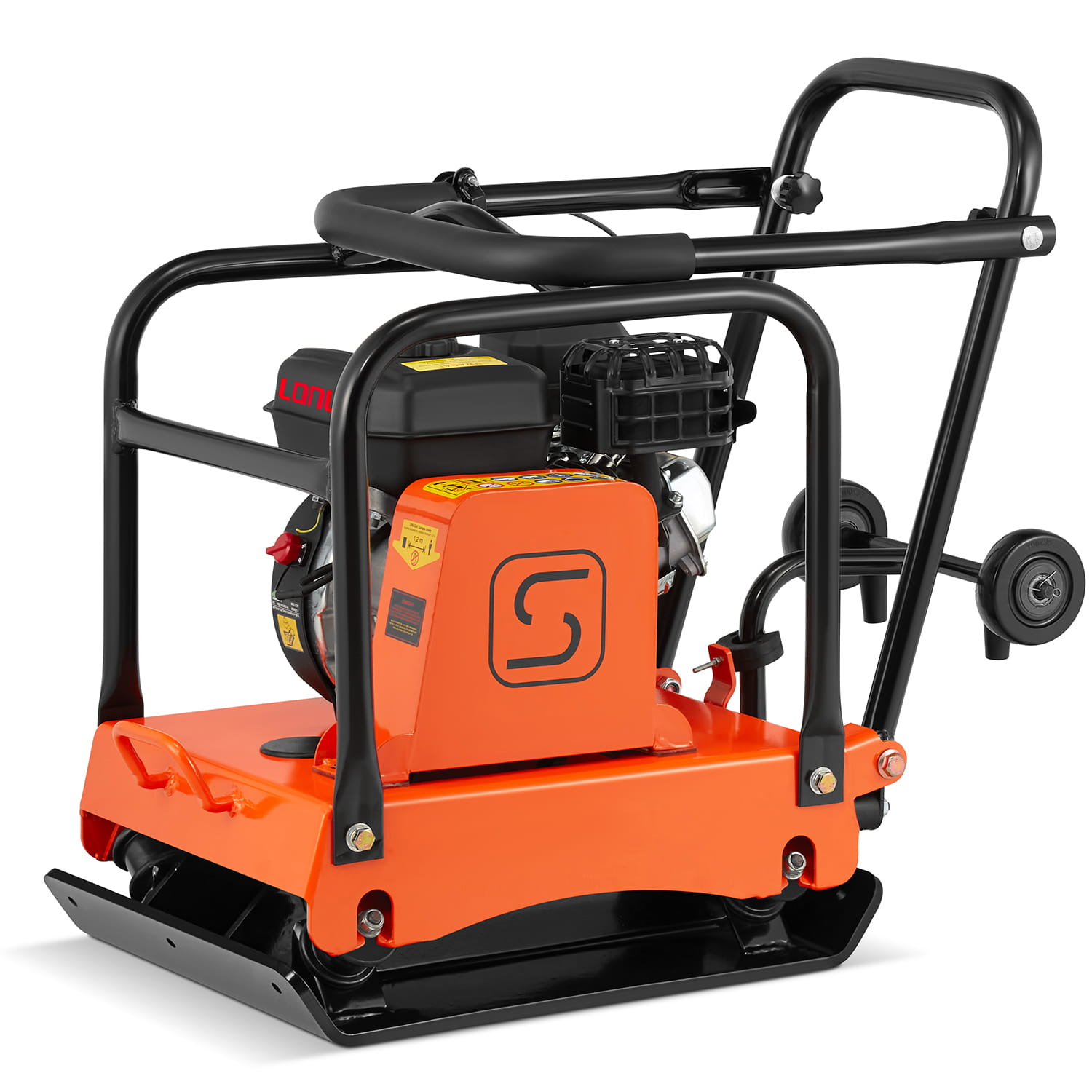 Trilplaat - viertakt benzinemotor - 20 kN, 6,5 PK - 55×42 cm