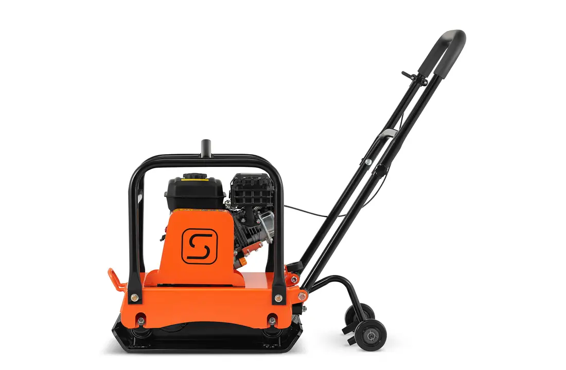 Trilplaat - viertakt benzinemotor - 20 kN, 6,5 PK - 55×42 cm