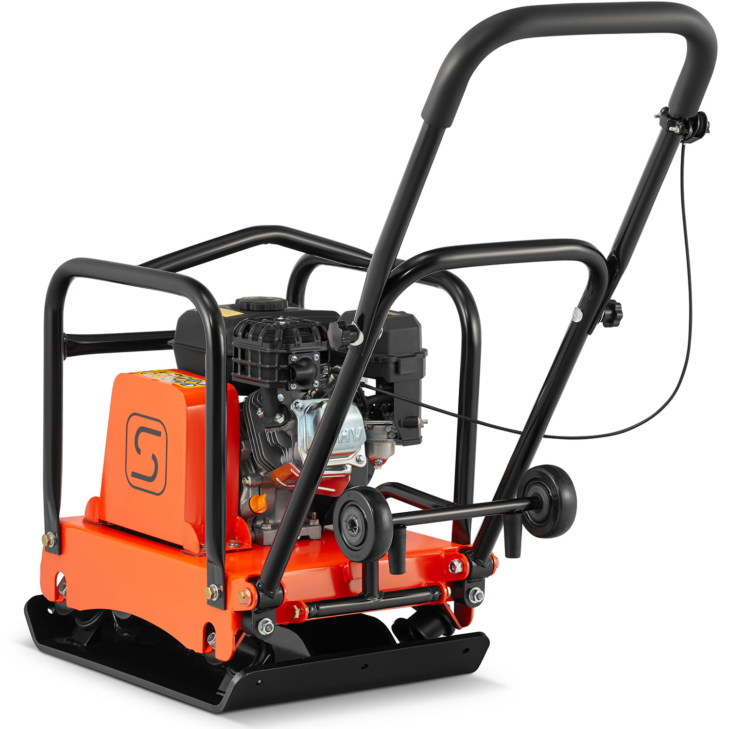 Trilplaat - viertakt benzinemotor - 20 kN, 6,5 PK - 55×42 cm