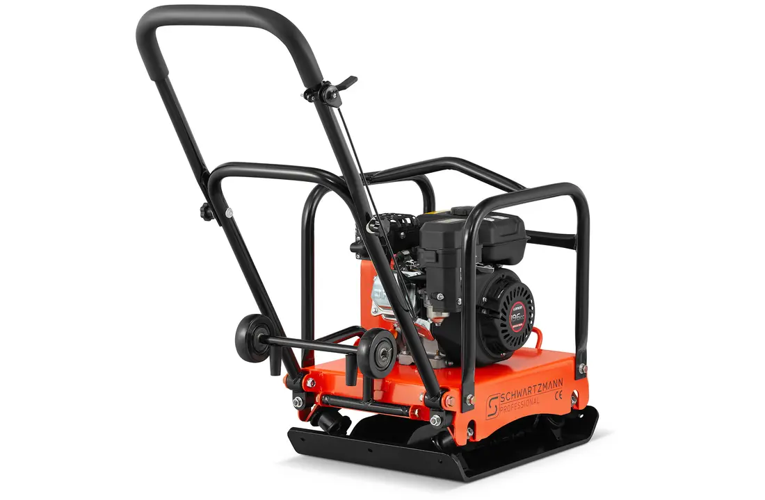 Trilplaat - viertakt benzinemotor - 20 kN, 6,5 PK - 55×42 cm