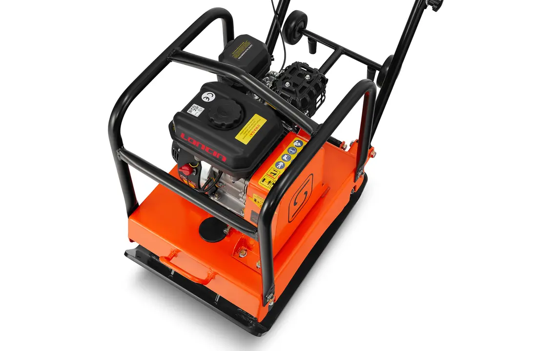 Trilplaat - viertakt benzinemotor - 20 kN, 6,5 PK - 55×42 cm