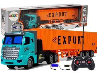 RC-vrachtwagen met trailer - 27Mhz – 1:48 – Speelgoed truck