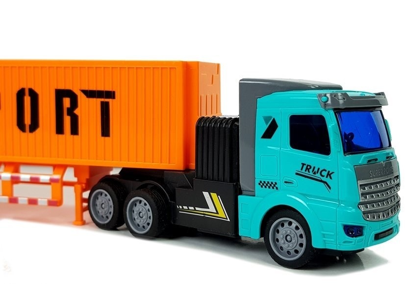 RC truck - 27Mhz - 1:48 - speelgoed vrachtwagen met trailer
