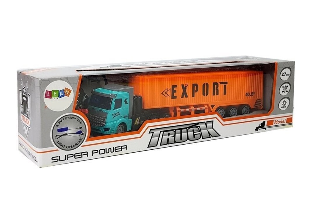 RC-vrachtwagen met trailer - 27Mhz – 1:48 – Speelgoed truck
