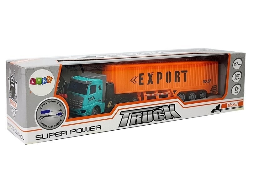 RC-vrachtwagen met trailer - 27Mhz – 1:48 – Speelgoed truck