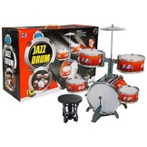 Speelgoed drumset - Jazz drum 5-delig met zitje en drumstokjes