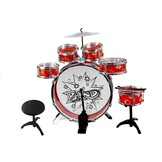 Peuter drumset - 6 Drums - rood