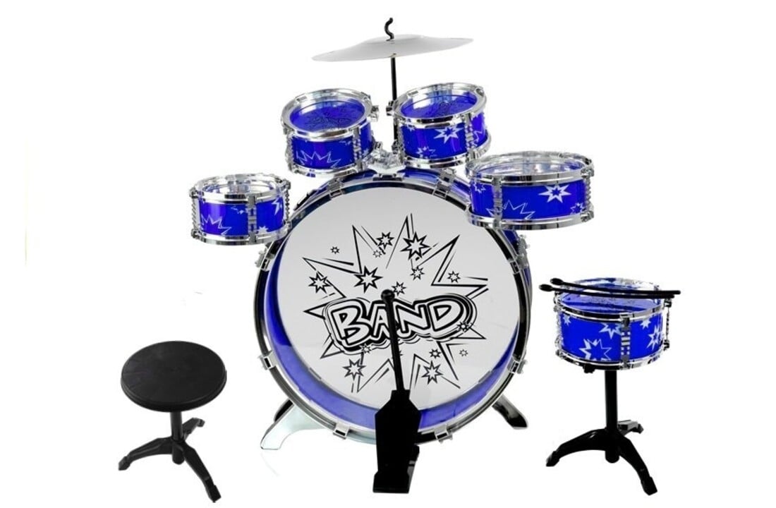 Peuter drumset - 6 Drums - rood