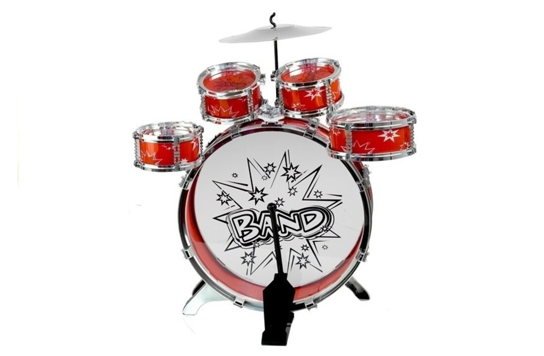 Peuter drumset - 6 Drums - rood