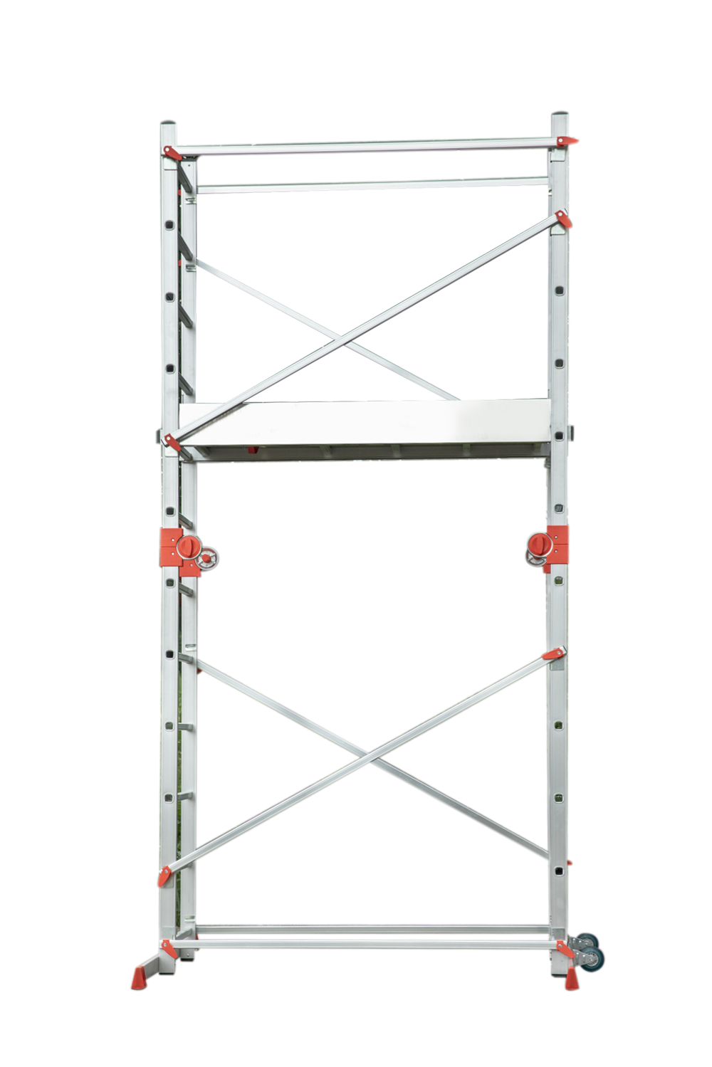 Opvouwbare rolsteiger - 158x55x332 cm - tot 150 kg - aluminium