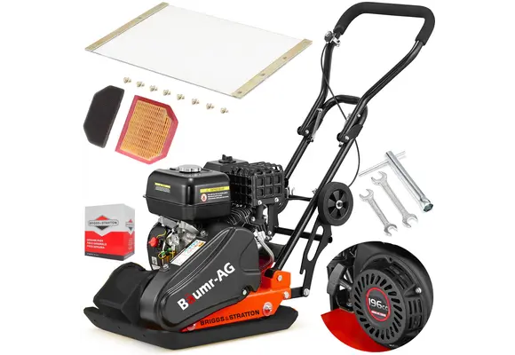 Trilplaat - grondverdichter - 26 kN - 90 kg - Briggs&Stratton