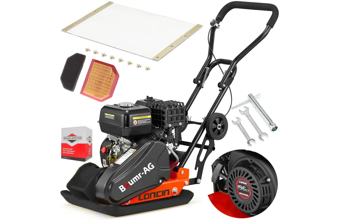 Trilplaat - grondverdichter - 26 kN - 90 kg - Loncin