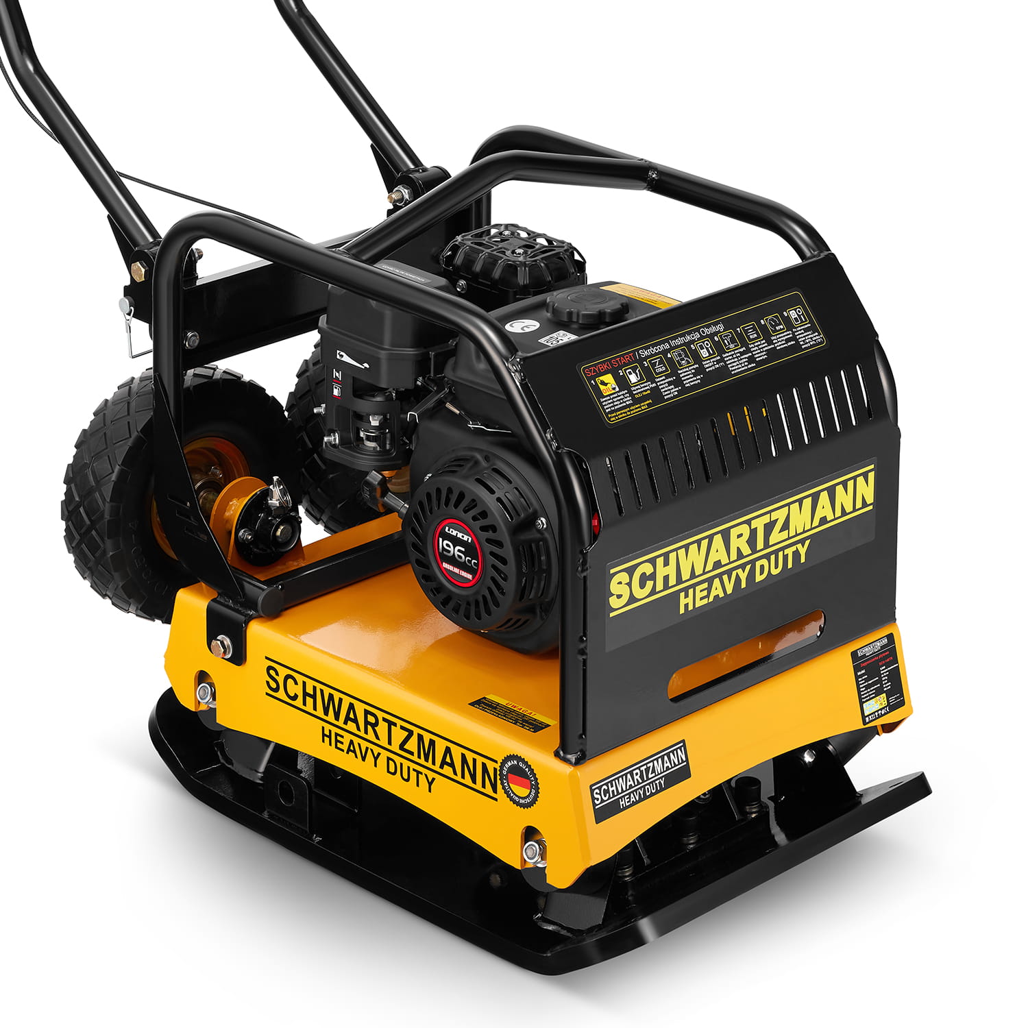 Trilplaat - grondverdichter - 32kN - 120 kg - Loncin 6,5 pk