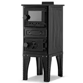 Houtkachel met kookplaat - 9,23 kW - gietijzer - energielabel A