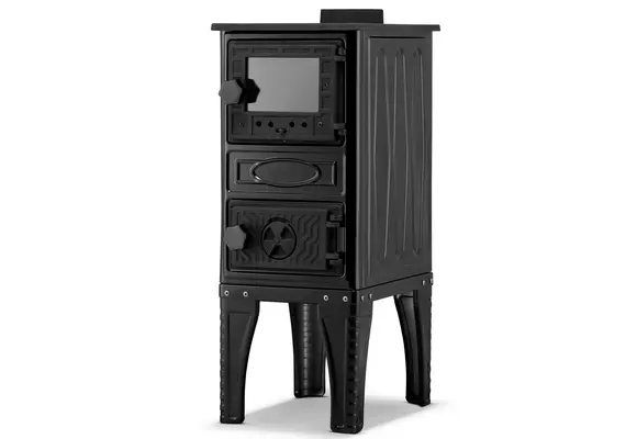 Houtkachel met kookplaat - 9,23 kW - gietijzer - energielabel A