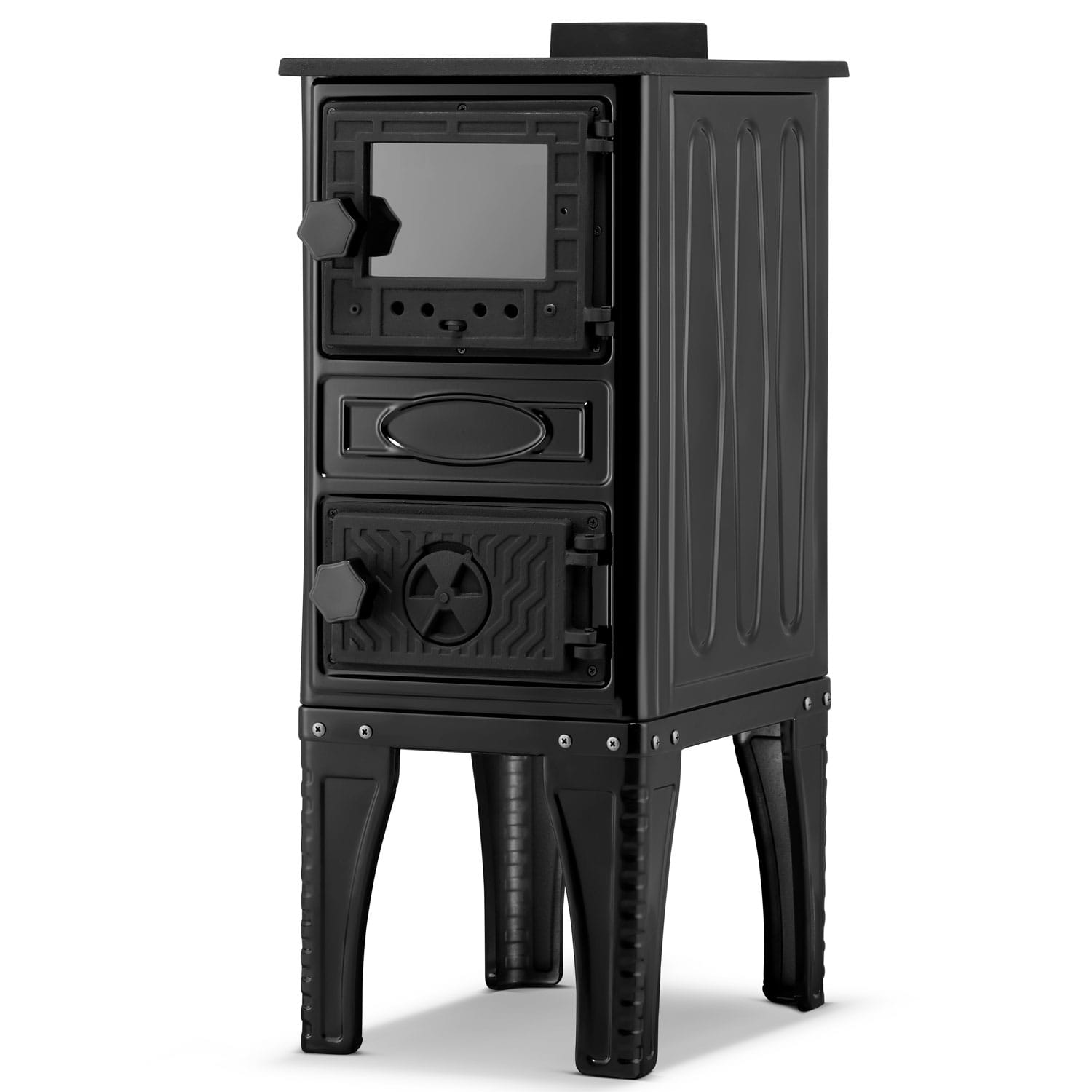 Houtkachel met kookplaat - 9,23 kW - gietijzer - energielabel A