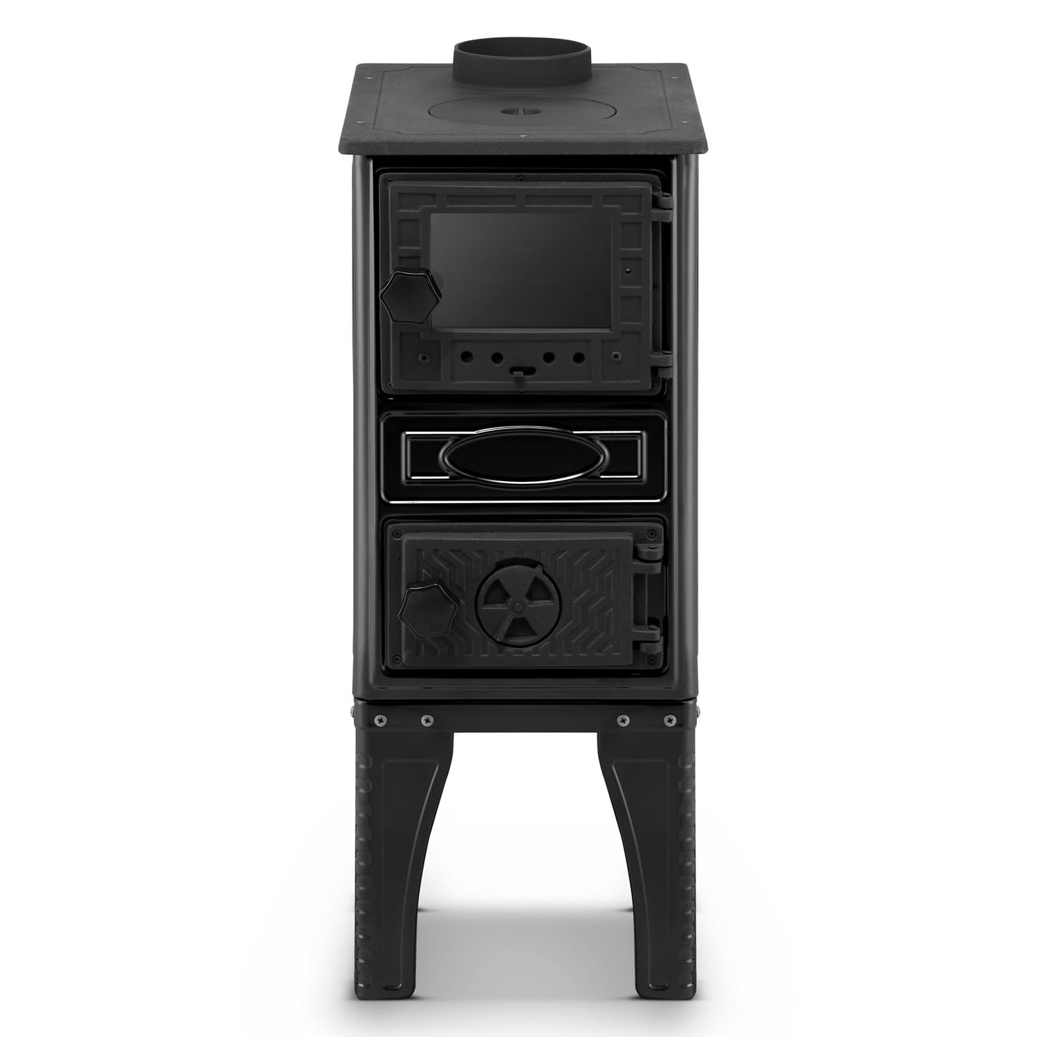 Houtkachel met kookplaat - 9,23 kW - gietijzer - energielabel A