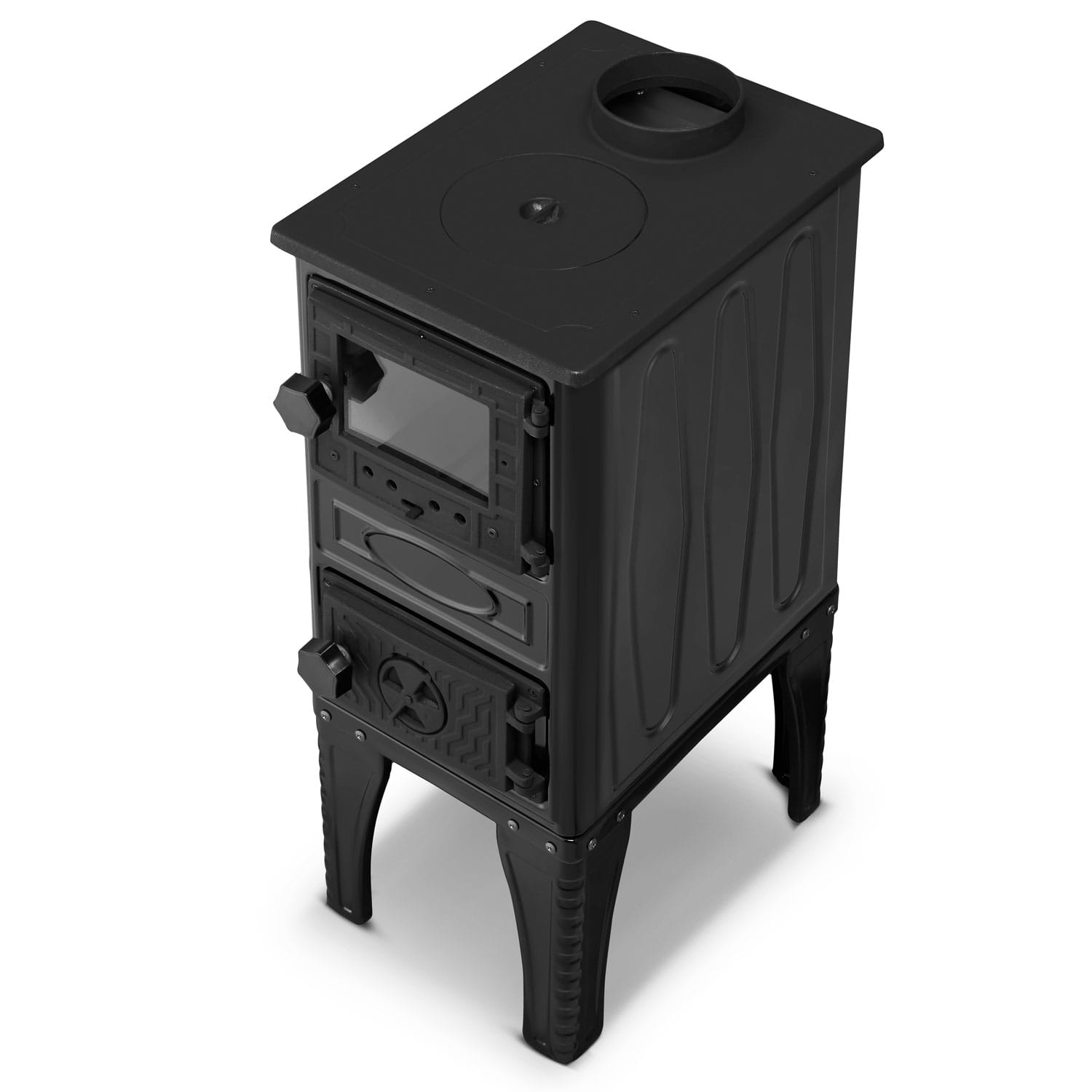 Houtkachel met kookplaat - 9,23 kW - gietijzer - energielabel A