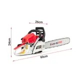 Benzine kettingzaag 65cc - 5,7 pk - met sterpunt en accessoires