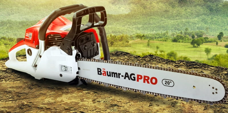 Benzine kettingzaag 65cc - 5,7 pk - met sterpunt en accessoires