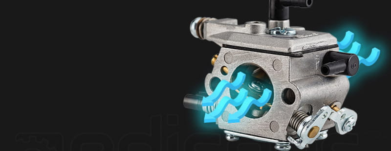 Benzine kettingzaag 65cc - 5,7 pk - met sterpunt en accessoires