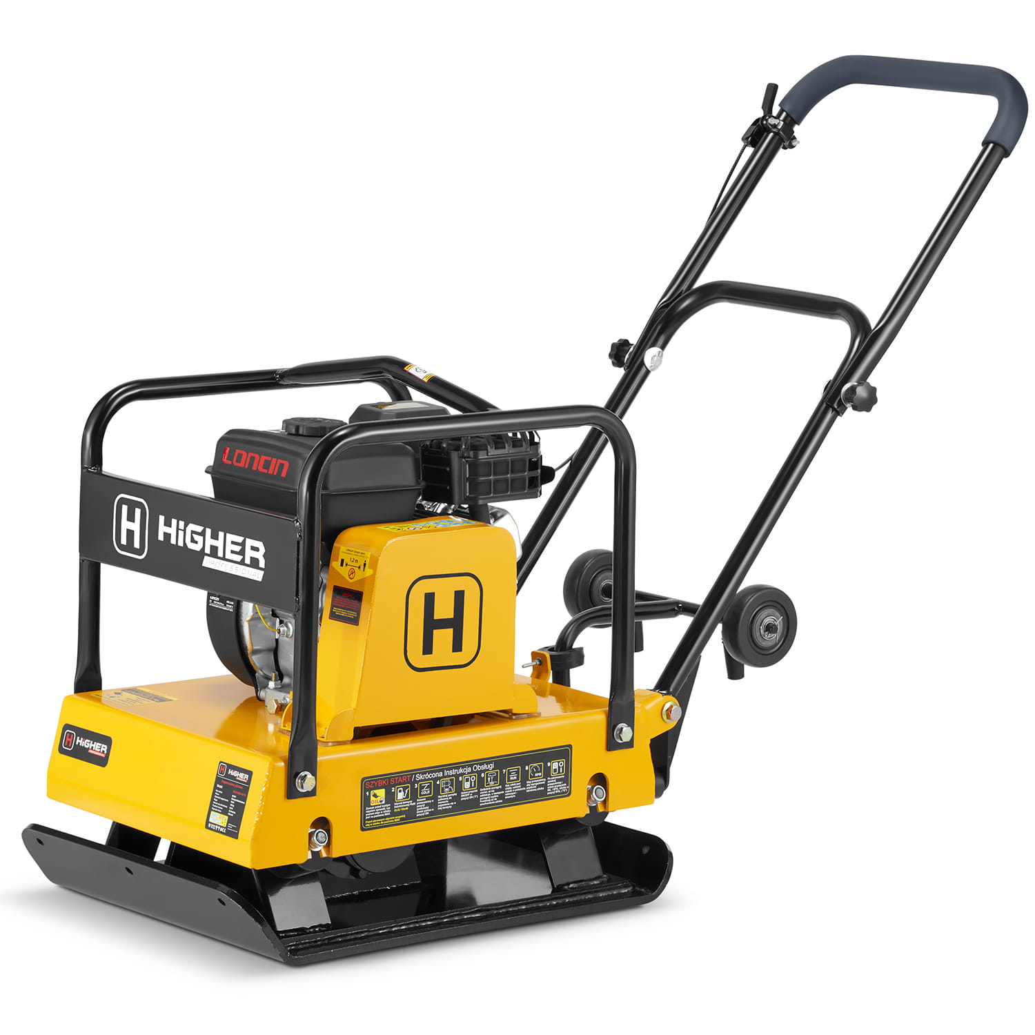 Trilplaat - plaatverdichter met benzinemotor - 32 kN - 120 kg