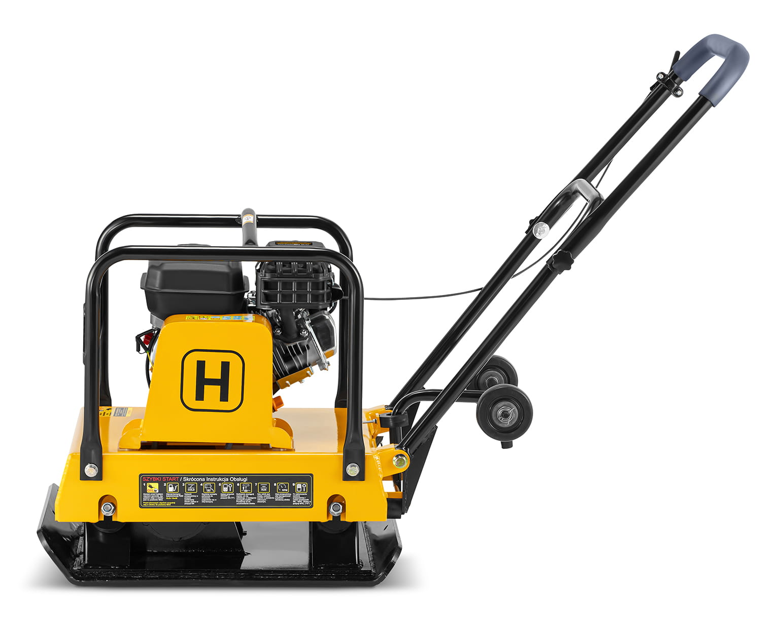 Trilplaat - plaatverdichter met benzinemotor - 32 kN - 120 kg