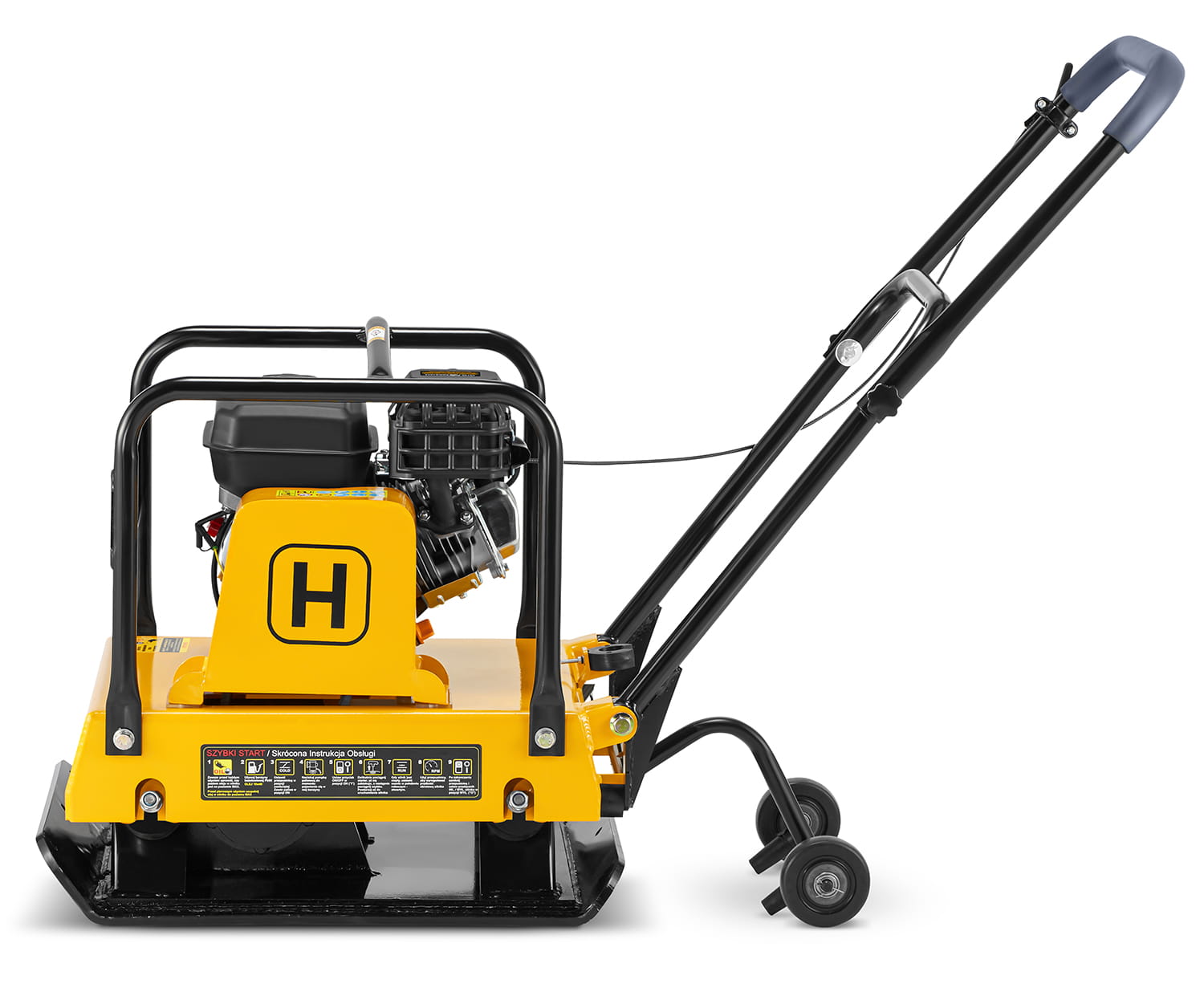 Trilplaat - plaatverdichter met benzinemotor - 32 kN - 120 kg