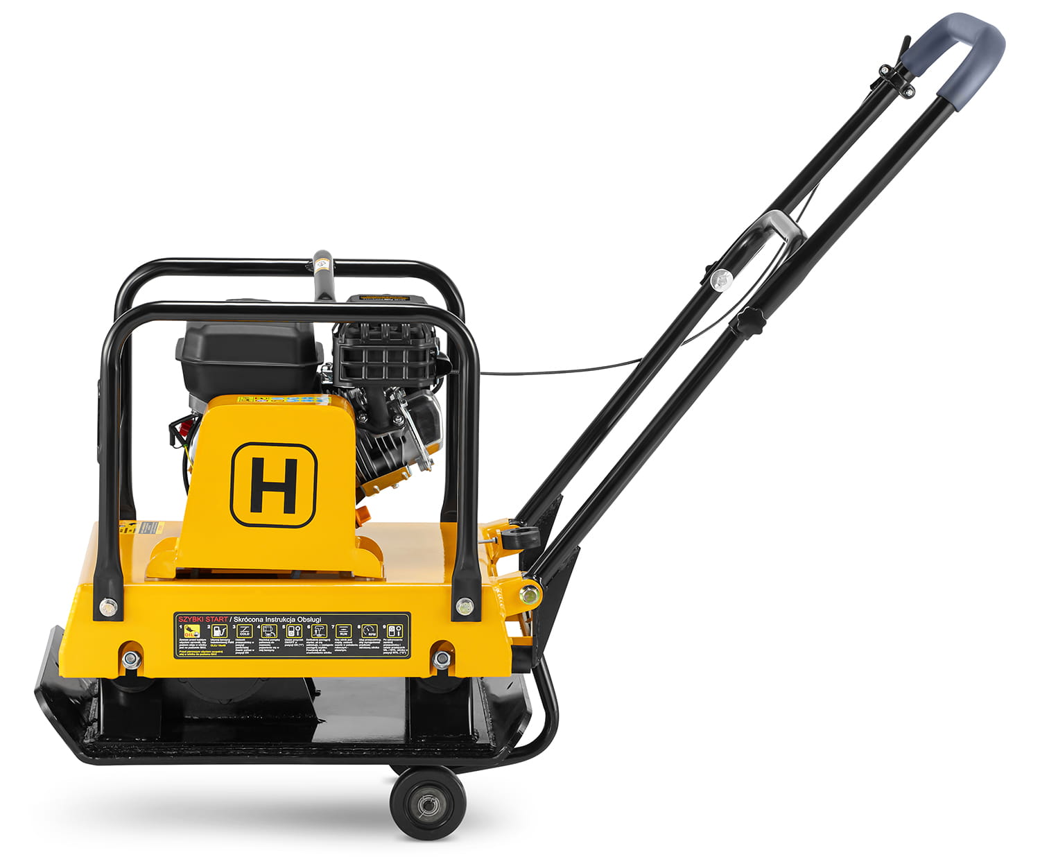 Trilplaat - plaatverdichter met benzinemotor - 32 kN - 120 kg