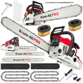 Benzine kettingzaag 65cc - 5,7 pk - met sterpunt en accessoires